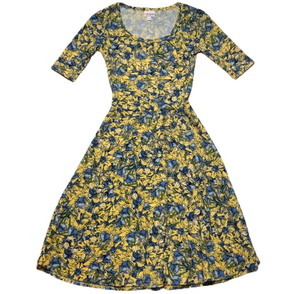 LuLaRoe Nicole Floral Midi Dress